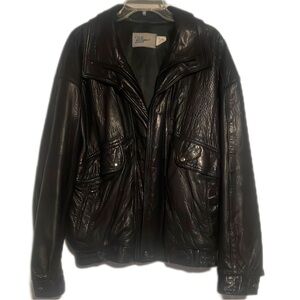 Men Vintage Club Europe Genuine Leather Jacket 42